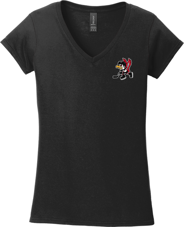 Benet Hockey Softstyle Ladies Fit V-Neck T-Shirt