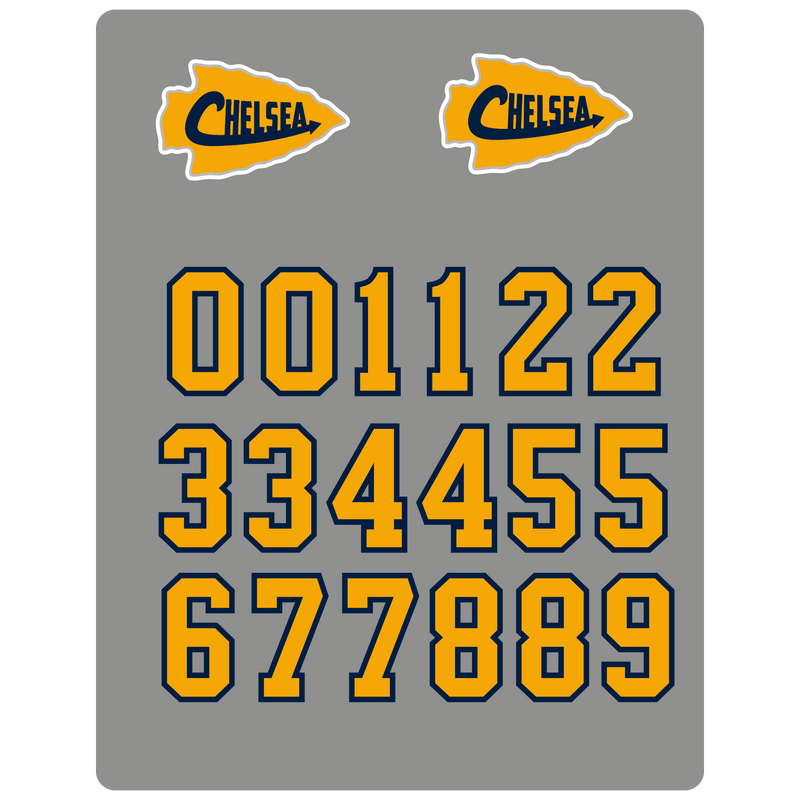 Chelsea Chiefs Helmet Stickers