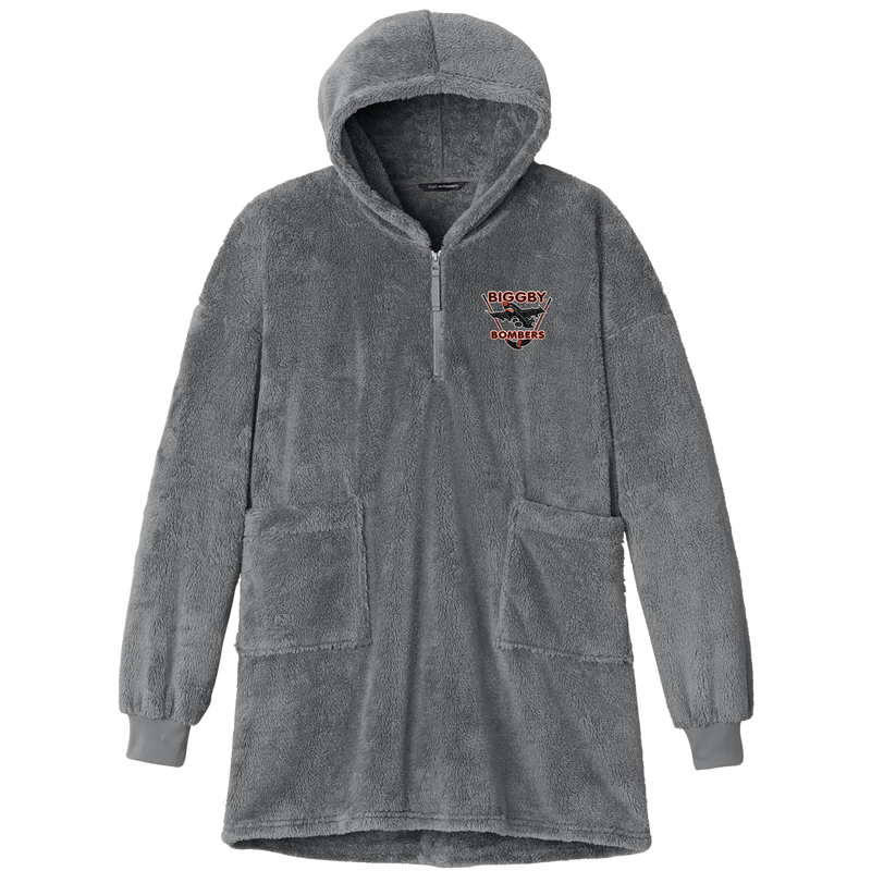 Biggby Bombers Plush Poncho