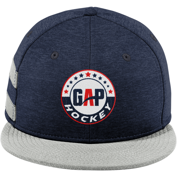 GAP Hockey New Era Shadow Heather Striped Flat Bill Snapback Cap