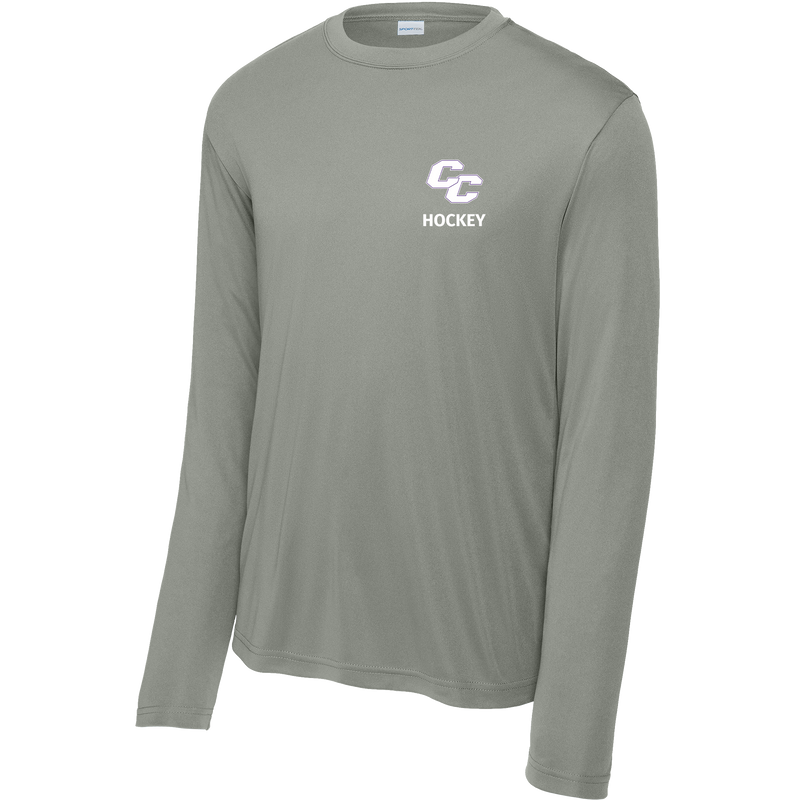 Curry College (Bleed Purple Hockey) Youth Long Sleeve PosiCharge Competitor Tee